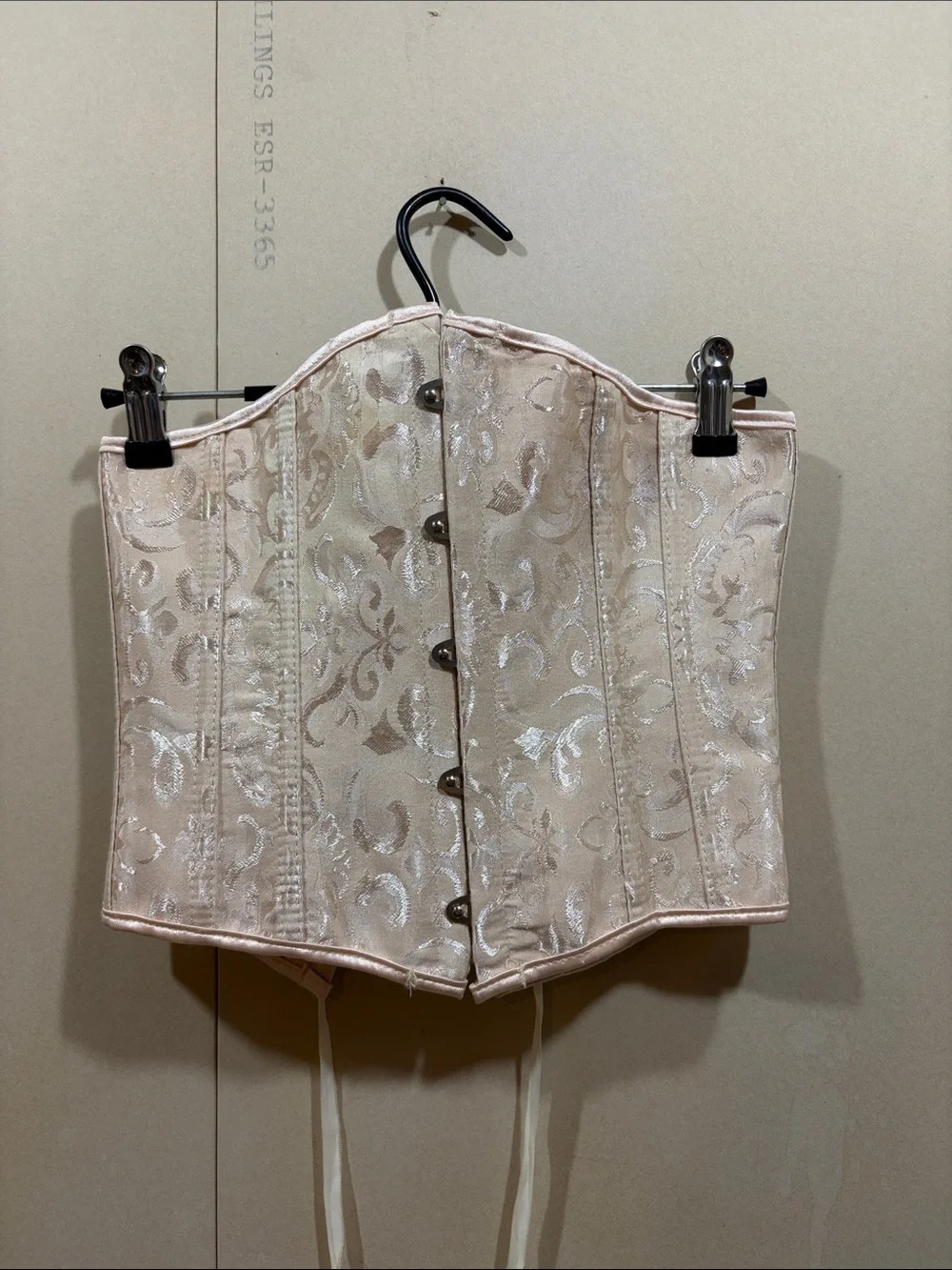 Champagne Brocade Corset Size S